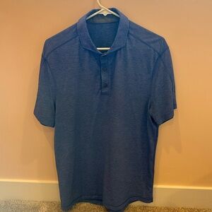 Men's Lulu lemon Blue Polo Shirt